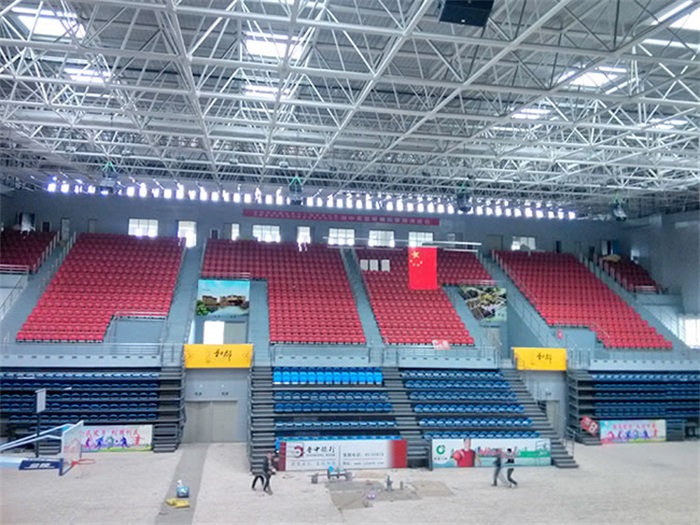 银川电厂体育馆网架加工